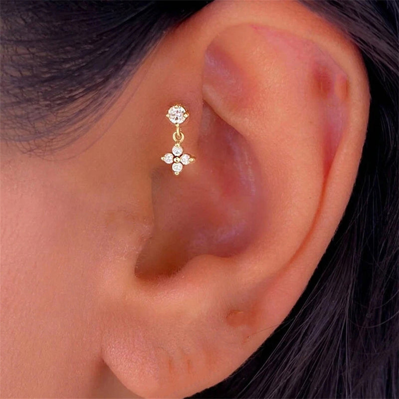 Coleção Piercing Blanche - Prata 925 - Banhado Ouro 18k