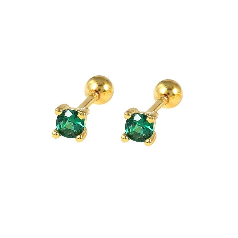 Coleção Brinco-Piercing Verde Majesté - Prata 925 Banhado Ouro- Zircônias Verdes Brinco verde Piercing verde Piercing orelha Brinco mini Coleção piercing orelha Piercing dourado Piercing trágus Piercing helix Mini piercing 