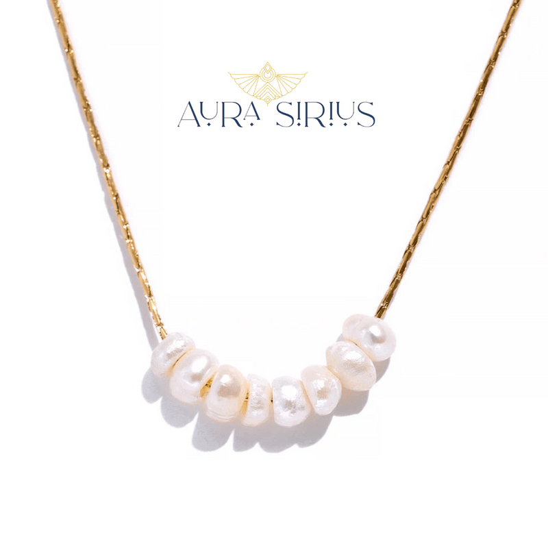 Colar Serena - Banhado Ouro 18k - Pérolas. - Aura Sirius